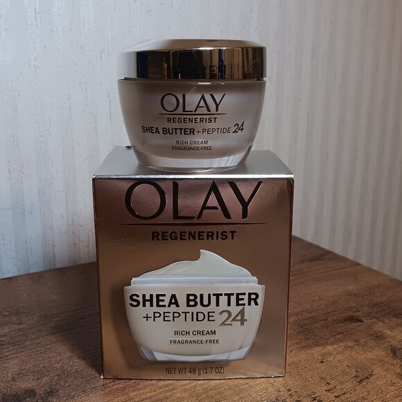 Olay Regenerist Shea Butter + Peptide 24 Rich Cream Face Moisturizer - Picture 6 of 6